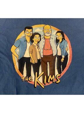 Kim’s Convenience T-Shirt Medium Blue Graphic Tee TV Show Adult M